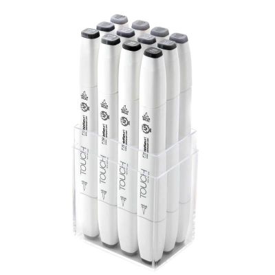 Twin Brush Marker Cool Grey 12teilig von Touch