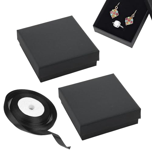 Schmuck Geschenkbox, 2 Stück Schmuckbox, Schmuckschatulle, Schmuck Organizers, Schmuckbox Klein, Schmuckkasten, Schmuckschachtel für Halskette Ring Geschenke Display Weihnachten von Toulifly