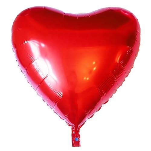 Tourima XXL Herz Folienballon Rot Helium Luftballon für Romantische Atmosphäre, Heiratsantrag, Valentinstag Deko und Hochzeit 91 cm Herz Luftballon Mit Helium Füllen von Tourima