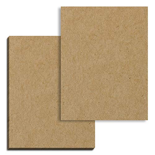 100 Blatt - 300g A4 Kraftpapier, Kartonpapier Fotokarton Pappe Braun von TownStix