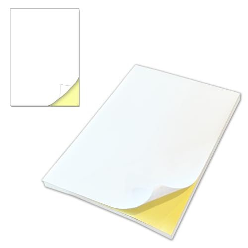 15 Blatt - Sticker Papier zum Bedrucken, Etiketten Selbstklebend Stickerpapier Bedruckbar A4-297 x 210 mm von TownStix