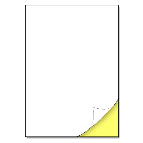 25 Blatt - Sticker Papier zum Bedrucken A4, Etiketten Selbstklebend Bedruckbar Aufkleber - 297 x 210mm von TownStix