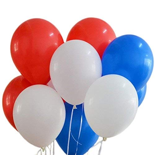 Toyland 30 KROATIEN 2018 WELTCUP BALLONS - BLAU/ROT/WEISS 12 "LATEX von Toyland