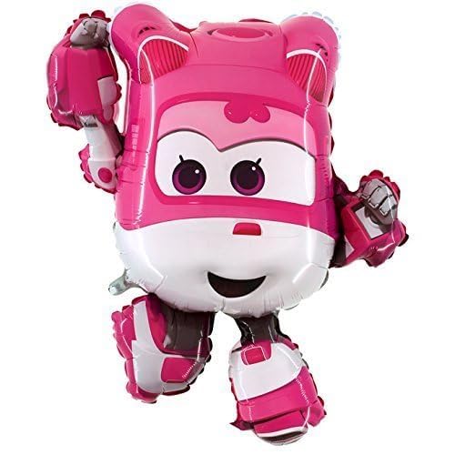 Toyland 86 cm (34") Dizzy der rosa Super Wings Folienballon - Partyballons für Kinder von Toyland