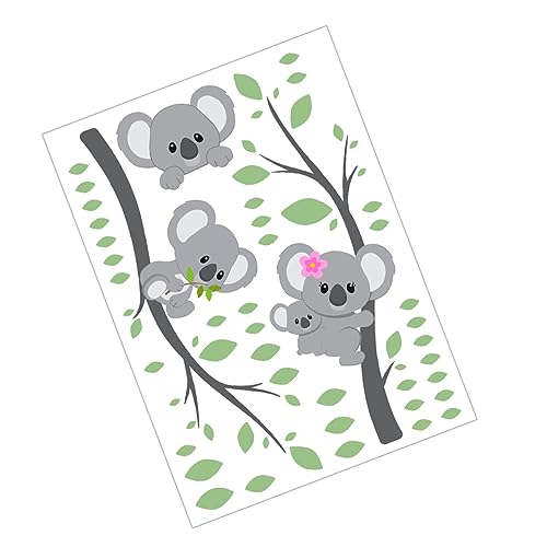 Toyvian 1 Blatt Wandtattoo Koala-zweig Baum Wandtattoo Karikatur Tierische Wandtattoos Fuchs Spielzimmer Drinnen Kaninchen Etiketten Für Abziehbilder Die Colorful Pvc von Toyvian