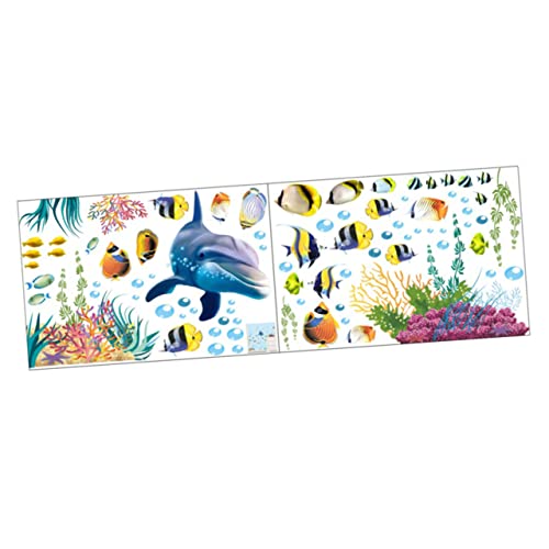 Toyvian 1 Blatt Wandtattoos Aquarienlicht Krabbenspielzeug Schlafzimmerdekor Für Meerestiere Wanddekoration Hai- Wohnkultur Ozeandekor Aquarium Krabbelndes Babyspielzeug von Toyvian