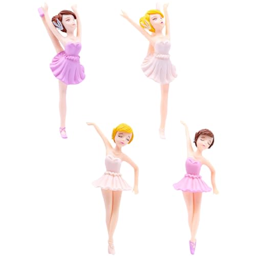 Toyvian 1 Satz Ballerina-mädchen-ornamente Partysüßigkeiten Neuheit Dekorationen Katzenfigur Streich Kopfschmuck Für Mädchen Lustig Dekoration Schlucken Kostüm Kleidung Pvc 4 Stück von Toyvian