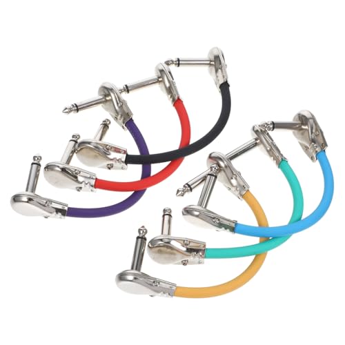 Toyvian 1 Satz Effektkabel Kabelclips Pedal-patchkabel Koax Distortion-pedal Drähte Ts Gitarren Patchkabel Instrumentenkabel Stromkabel Pedalkabel Für E-gitarre Gitarrenpedalkabel Pu 6st von Toyvian