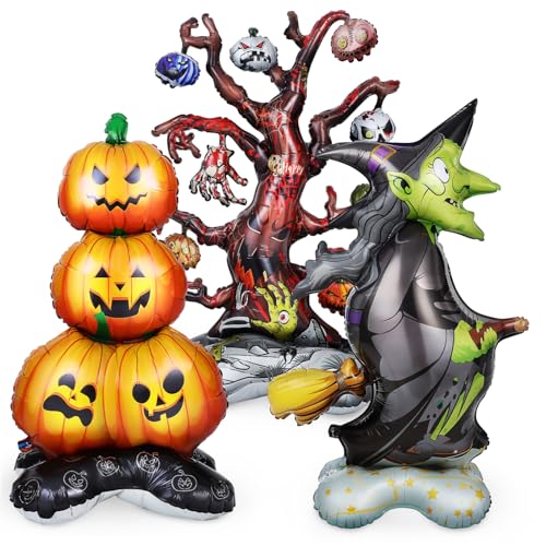 Toyvian 1 Satz Halloween-dekorationsrequisiten Lustige Geburtstagsballons Ballonbogen Ballon Tierballons Dekorationen Halloween-deko-luftballons Umwerben Blase Aluminiumfolie von Toyvian