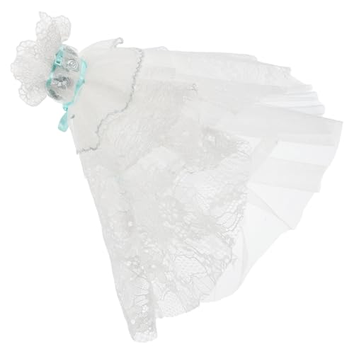 Toyvian 1 Satz Puppenkleidung Puppenzubehör Kleid-ersatz-Requisite Hochzeitskleid Für Puppe Kleidung Für Puppen Hochzeitsbrautkleid Kompaktes Puppenhochzeitskleid Mini-hochzeitskleid Stoff von Toyvian