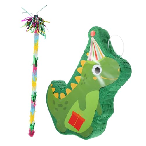 Toyvian 1 Satz für kinderspielzeug spielzeuge partydekoration wihnachtsdeko tragen Schwimmbad Bänder zappeln wild Piñata schmücken Dinosaurier-Pinata- Papier von Toyvian