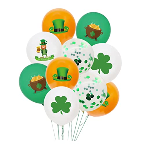 Toyvian 1 Set Ballondekoration Weihnachten Ballon Luftballons Dekorationen Party Liefert Heimdekoration St Patrick'S Day Layout Requisiten Festival Ornament Emulsion von Toyvian