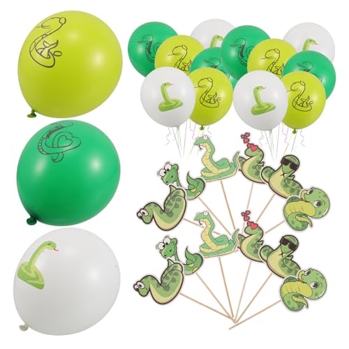 Toyvian 1 Set Luftballons Für Partys Mit Tiermotiven Partyzubehör Und Dekorationen Für Schlangenpartys Dekorationsset Für Geburtstagspartys Mit Schlangenmotiv von Toyvian