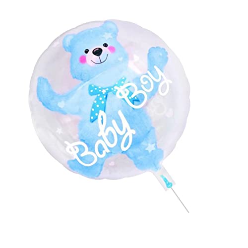 Toyvian 1 Stk transparente Kugel party kinderparty partyhüte kindergeburtstag Luftballons Weihnachten weihnachtsdeko schöner Cartoon-Ballon transparenter Ballon Nylon Blue von Toyvian