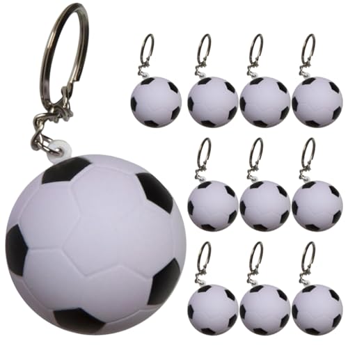 Toyvian 10 Stück Einziehbarer Fußball-Kugelschreiber Ästhetischer Fußball-Schlüsselanhänger Anhänger Sportstifte Für Fußballfans Fußballmannschaft Weihnachten Goodie-Bag-Füller Schule von Toyvian