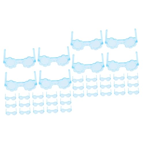 Toyvian 100 STK Mini-Brille Puppenbrillen Brille Zum Anziehen Der Puppe Brille Für Puppe Mini-Puppen-Brille Puppe Verkleiden Sich Brillen Puppe Verkleiden Zubehör Winzige Brille Plastik von Toyvian