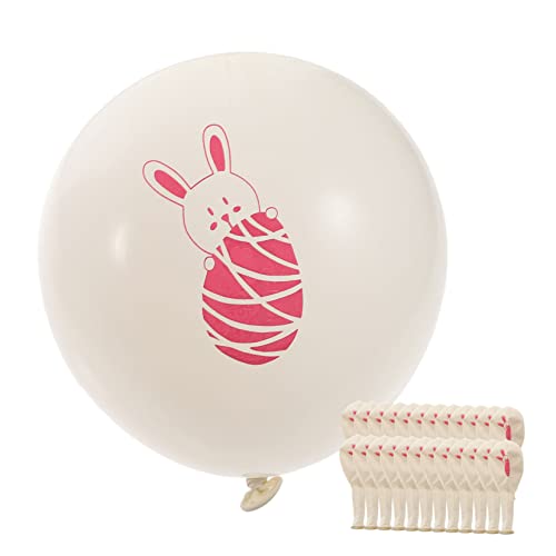 Toyvian 100St Hasenballon bunny party ostern luftballons party supplies wasserballon weihnachtsdekoration ballon Fiesta-Party-Dekorationen Latexballon frühlingsfestliche luftballons Rosa von Toyvian