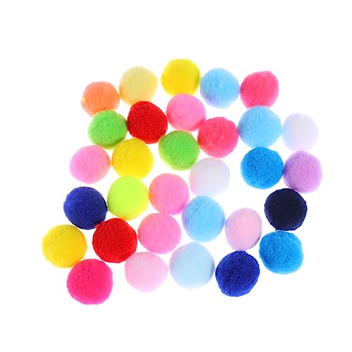 Toyvian 100St Kleidung Kunsthandwerk Zubehör mehrfarbige Pompons Mini Bommel kleine Haarkugeln Pom-Pom-Kugeln basteln Bommel basteln toys spielzeug Haarbälle selber machen DIY Plüschbälle von Toyvian