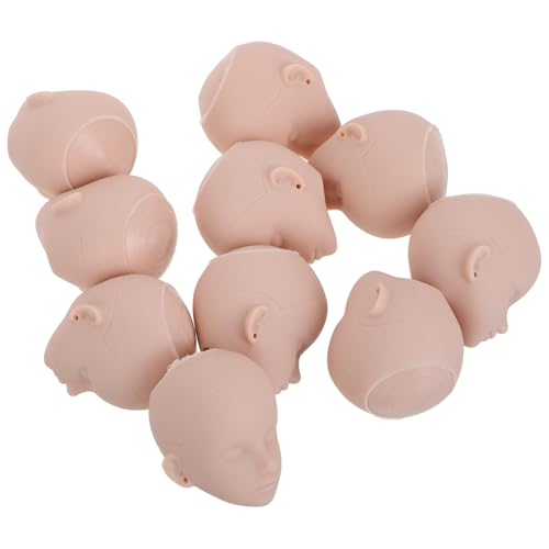 Toyvian 10St Make-up-Puppenkopf schminkpuppe puppenköpfe Kosmetik schaufensterpuppe Kopf Spielzeugkopf Puppenkopf Make-up Schaufensterpuppenkopf Übungskopf Einer Schaufensterpuppe Plastik von Toyvian