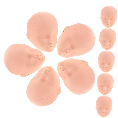 Toyvian 10St Puppenkopf anziehen Puppenhausfarbe ausgestopft Übe Make-up-Puppe Bausatz Figur puppenköpfe schminkköpfe wohnungsdeko kleines Deko-Accessoire kleine Köpfe zum Basteln Plastik von Toyvian