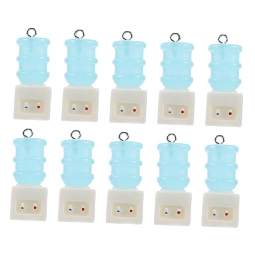 Toyvian 10st Mini-wasserspender-anhänger Lebensmittel-ohrring-anhänger Süßer Schlüsselanhänger DIY Mini-Rucksack-schlüsselanhänger Obstanhänger Als Anhänger Für Ohrringe Lustige Reize Harz von Toyvian