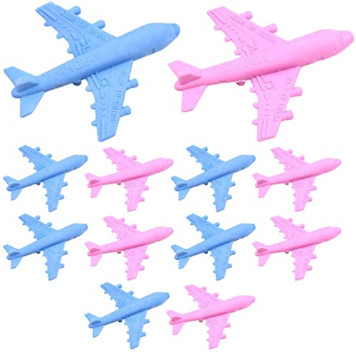 Toyvian 12 Stück Flugzeug-Radiergummi Lustige Radiergummis Cartoon-Flugzeug-Radiergummi Kinder-Rätsel Rollen-Radiergummi Preise Für Kinder Kinderpreise Für Kinder Stationäre von Toyvian