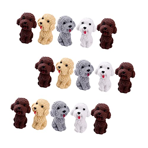 Toyvian 16 Stück Welpen Radiergummi Kaninchen 3D Mini Radiergummi Welpe Hund Aussehen Radiergummi Tier Radiergummi Bär Radiergummi Studenten Hunde Radiergummi Mini Dekor von Toyvian