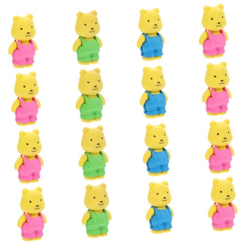 Toyvian 16St Radiergummi erasers for gummimanschette kleberadierer gummibierchen gummiwischer kleberradierer Mini-Radierer Schulzubehör Schreibwaren für Kindergeschenk Colorful von Toyvian