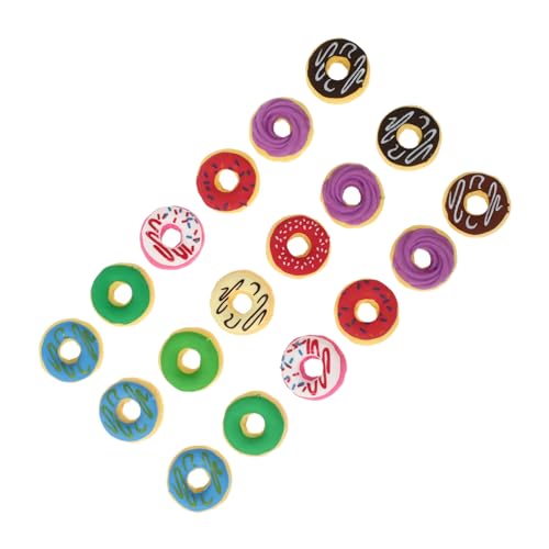 Toyvian 18 Stk Donut Radiergummi Mini Entzückender Donuts Radiergummi 3d-radierer Radiergummis Mit Donut-duft Krapfen Neuheit Lebensmittel Radiergummis Fase Tragbarer Radiergummi von Toyvian