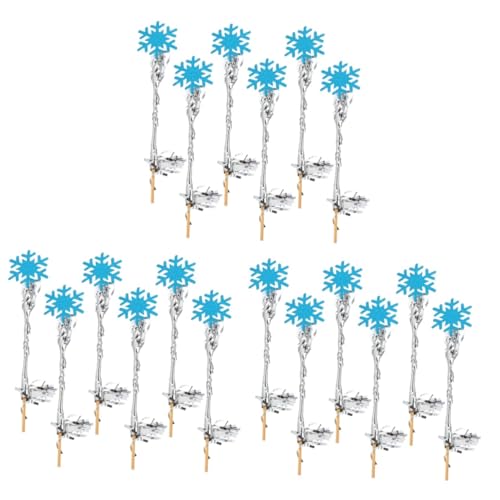 Toyvian 18 Stk Zauberstab der Regenfee fairy wand camoing kinder geburtstagsdeko Fee Schneeflocke Zauberstab Schneeflocken-Sticks Leistungsrequisiten Hochzeit Engel Zauberstab Blue von Toyvian