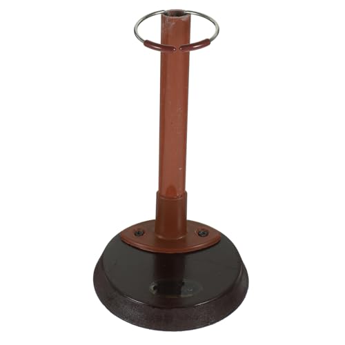 Toyvian 1Stk Puppenständer Anzeige Zubehör Plüsch Junge Puppet Holder Holzständer für Puppen kinderspielzeug rankgitter Holz Spielzeughaus liefert Spielzeugpuppenregal hölzern Brown von Toyvian