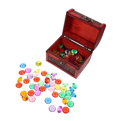 Toyvian 2 Sätze à 100 Stück Schmuckspielzeug Für Goodie-bag-füller Edelsteine ​​ Diamant- Schmuck Spielset Mehrfarbige Perlen Praktisches Acryl von Toyvian