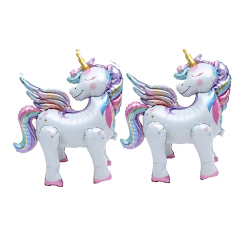 Toyvian 2 Stück Aufblasbare Einhorn Ballons Bunte Cartoon Dekoration Für Geburtstagsfeiern Kinderpartys Und Feste Ideal Für Kreative Party Layouts Und Themen Events von Toyvian