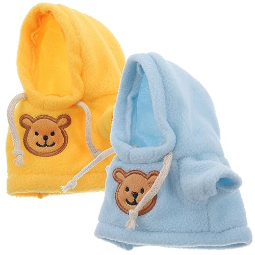 Toyvian 2 Stück Kleiner Plüschbär Puppe Kostüm Tier Kleid Mädchen Jungen Plüsch Puppe Pullover Mit Kapuze Niedliche Kleidung Stofftier Kleidung Kleidung von Toyvian