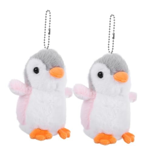 Toyvian 2 Stück Plüsch-pinguin-anhänger, Schöner Schlüsselanhänger, Gefüllter Pinguin, Schmücken Plüsch-schlüsselanhänger, Gefüllter Pinguin von Toyvian