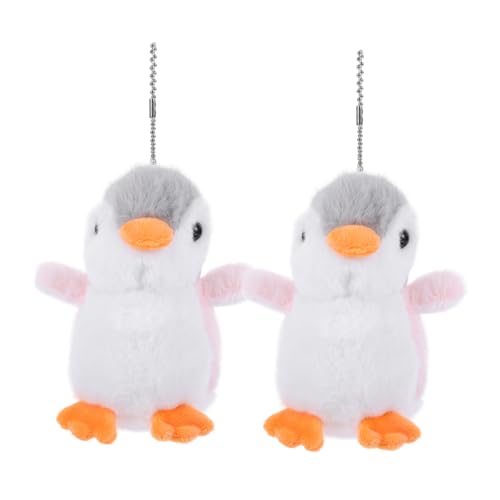 Toyvian 2 Stück üsch Pinguin Schlüsselanhänger Süße Stofftier Anhänger Für Taschen Perfekte Für Freunde Positive Pinguin Dekoration Und Glücksbringer Für Jeden Anlass von Toyvian