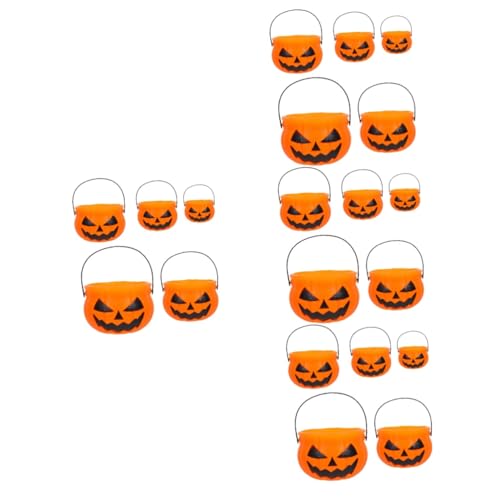 Toyvian 20 Stk Kürbis Eimer Halloween-zubehör Halloween-süßigkeiten-eimer Süßigkeitenfass Kürbis-süßigkeiten-eimer Süßigkeitenbehälter Für Süßes Oder Saures Halloween-süßigkeitskessel Abs von Toyvian