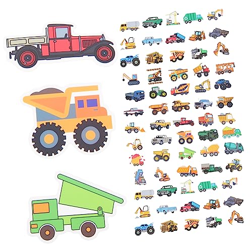 Toyvian 200St Aufkleber für Baufahrzeuge für kinderspielzeug Scrapbook Sticker dekoringe Computer Aufkleber LKW-Wandaufkleber wandtattoo Dekorationen PVC selbstklebend von Toyvian