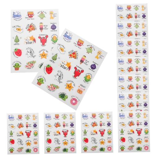 Toyvian 20St Aufkleber schuler de leerling Stickers Kommentar kinderf stickern die aufklebebuchstaben Chaps + Ruthe Zubehör für Kinderpreise Requisiten für von Toyvian