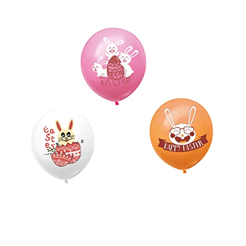 Toyvian 20St Osterzubehör Ballons für Ballontiere Blase dunkelrote Luftballons Ballonbogen-Kit ostern luftballons easter decoration Ballongas Osterdekorationen Osterballons Weiß von Toyvian