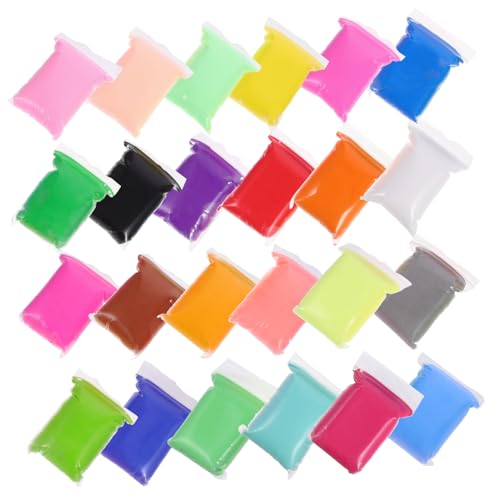 Toyvian 24 Packungen gefärbter Ton Sockelleiste handgefertigter Bausatz Wandschlüssel-Organizer plastilin für für Modelliermasse-Kit Ton-Kit für DIY Plastik von Toyvian