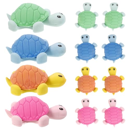 Toyvian 24 Stücke Cartoon Schildkröte Radiergummi Interessante Schildkröte Schreibwaren (zufällige Farbe) von Toyvian