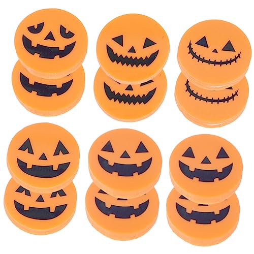 Toyvian 24 Stücke Kürbis Radiergummi Air Kleinkinder Radiergummis Halloween Kid Mini Kürbisse Mini Radiergummi von Toyvian