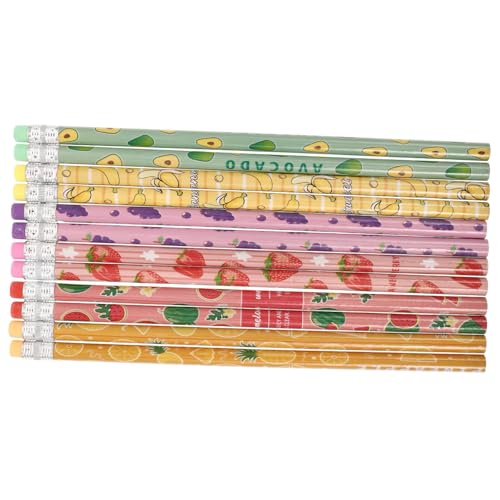 Toyvian 24st Fruchtstift Für Kinder Neuheit Bleistift Massenbleistifte Bleistifte Zeichnen Belohnungsstift Lustiger Bleistift Cartoon-bleistift Süße Bleistifte Süßer Bleistift Holz von Toyvian