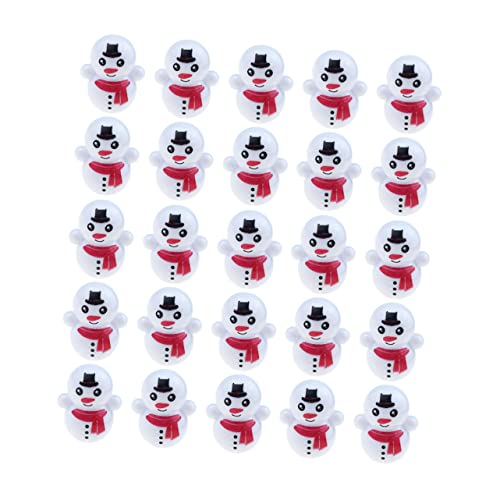 Toyvian 25St Schneemann Becher für kinderspielzeug snowman Schneemannfiguren Weihnachtsfigur Schneemann Becher Frühpädagogisches Plastik Weiß von Toyvian