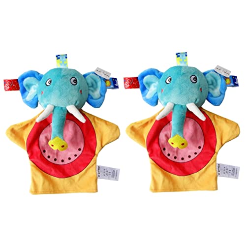 Toyvian 2St Spielzeug in Elefantenform sensory toys stofftiere für Babys nursery toy sleeping toy Babyspielzeug Spielzeuge Handtuch beruhigen beruhigendes Handtuch für Babys von Toyvian