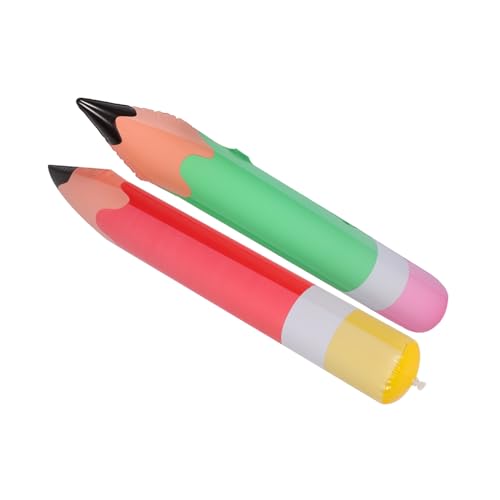 Toyvian 2st Aufblasbarer Bleistift Jumbo-buntstifte Aufblasbares Spielzeug Aufblasbare Buntstifte Jumbo Übergroßer Bleistift Riesige Bleistiftstütze Dekorationen Für Den Schulanfang Pvc von Toyvian