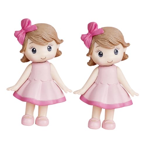 Toyvian 2st Kuchendekoration Puppenhausfiguren Paar Figur Valentinstag Figur Bonsai Dekorationen Handwerk Miniatur Paarverzierung Aus Harz Mädchen Marionette Plastik Prinzessin von Toyvian