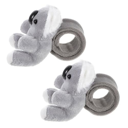 Toyvian 2st Plüschring Koala Knuddelig Wolf Ausgestopft Pfote Plüschtiere Figuren Armbänder Hase Pandas Goodie -taschen Animal-slap-armband Schlagarmband Pp Baumwolle von Toyvian