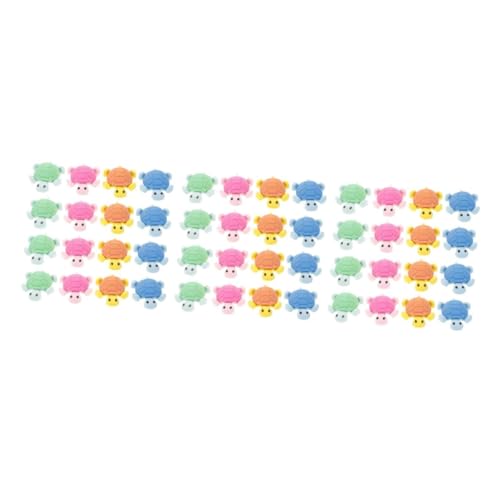 Toyvian 3 Sätze Schildkröte Radiergummi Willkürlich Party Reversibel Tiere Erasers for Bürozubehör Radiergummi in Schildkrötenform Neuheit Tier Radiergummi 24 Stück * 3 von Toyvian